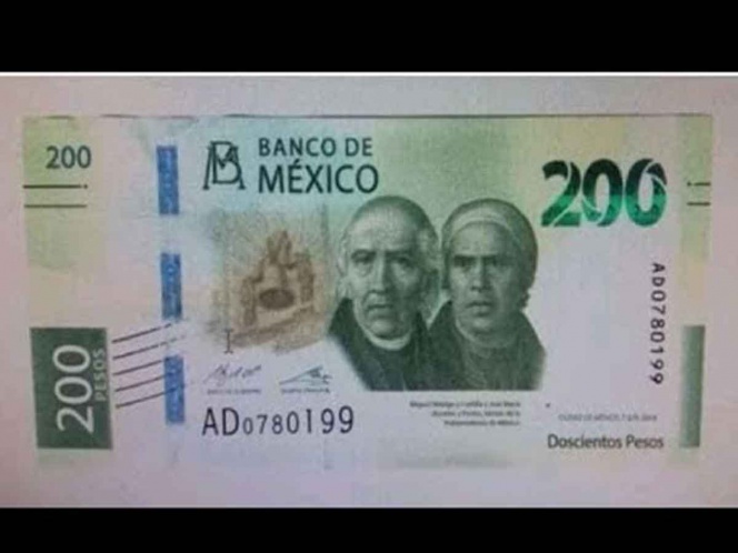 Nuevo billete de 200 pesos.
